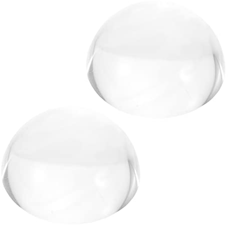 MAGICLULU Crystal Hemisphere Paperweight 2pcs Fabric Weights Calligraphy Practice Elegant Decor