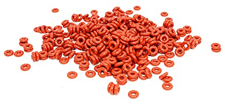 30PCS Rosso Silicone O-Ring Silicone VMQ 1.5mm Spessore O Anello Guarnizione Guarnizione Anelli Rondella,5x2x1.5mm