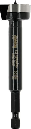 kwb Punta Forstner, Ø 22 mm, punta a tazza (per legno, testa forgiata, affilatura speciale, fori rapidi e senza strappi, punta centrale rettificata su 4 lati, per avvitatori e trapani a batteria)