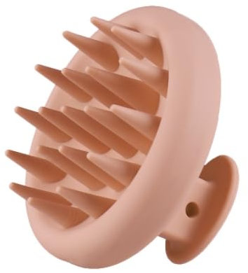 Kopfhaut Massagebürste Silikon, Premium Kopfmassage Bürste, Stimulieren das Haarwachstum, Kopfhautmassage für Peeling und Kopfmassage, Rosa