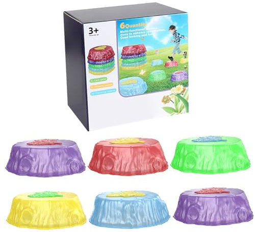 Light Up Stepping Stones for Kids 6Pcs/Set Balance Stepping Stones Developmental Stepping Stones