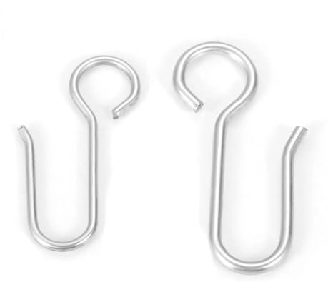 Hyuwdai 20 ganchos en forma de S multifunción para colgar ollas de acero, utensilios de cocina, almacenamiento de plantas de jardín, joyas, armario, puerta, perchero de ropa (35 mm)