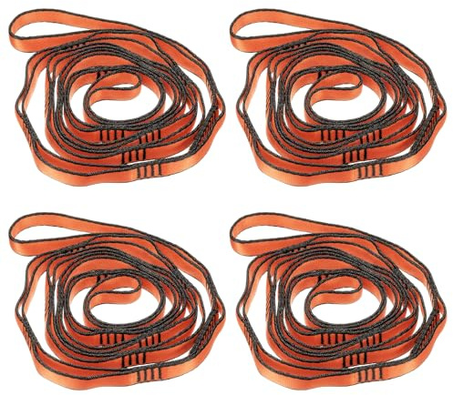 PATIKIL Daisy Chain Straps, Strong Climbing Strap Adjustable Nylon Chain Sling with Loops for Aerial Yoga Hammock Swing