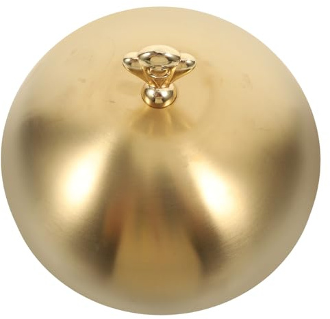 TOYANDONA Cubierta para Bistec de Acero Inoxidable Campana Protectora de Alimentos con Mango Tapa de Cocina para Retener Vapor y Evitar Salpicaduras Cúpula Práctica para Cocinar y Servir