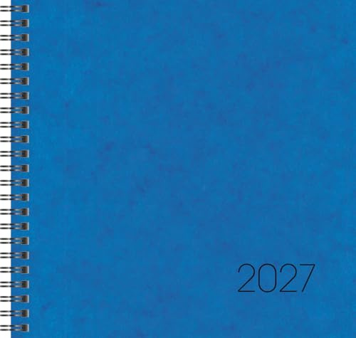 BRUNNEN Buchkalender Mod. 766 2027 | 210×205 mm, Karton, blau