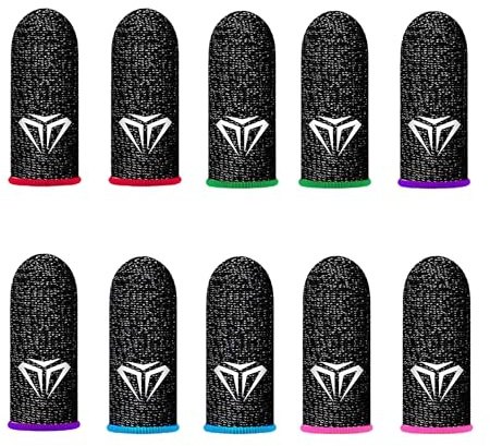 12 Doigtiers Jeu Mobile, 6 Paires Fibre Conductrice Sensibilité Tactile