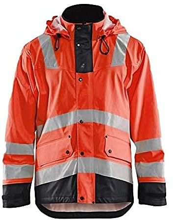 'blaklaeder 430220035599 X L avvertimento della Pioggia Giacca Level 2, Rosso/Nero, XL