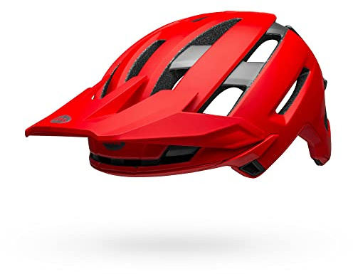 Bell Herren Super Air R MIPS Fahrradhelm MTB, Matte/Gloss red/Gray, M | 55-59cm