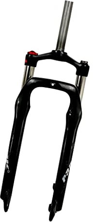 LHHL Federgabel Fette Gabeln 26x4.0 Zoll Fahrradgabel 100mm Federweg Ölfeder Federgabel Manueller Lockout 1-1/8 Straight Tube Scheibenbremse QR 9MM Fahrrad Zubehör