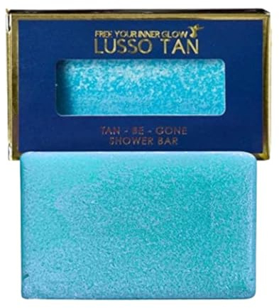 Organic Self-Tan Remover Shower Bar – Winter Nights Tan-Be-Gone Bar by Lusso Tan. Naturally Fragranced. Vegan and Cruelty-Free. Fast-Action False Tan Eraser Removes Fake Tan In Minutes!