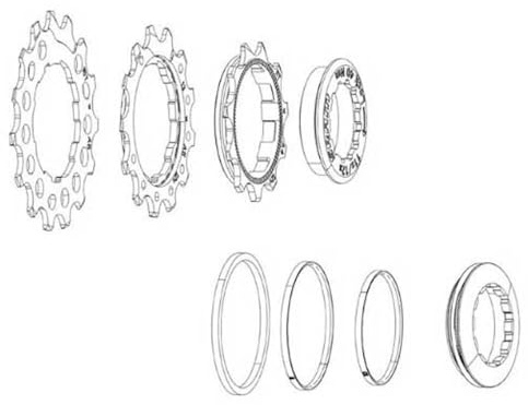 Sram PG-1231 Kassette Silber 11-12-13 Zähne