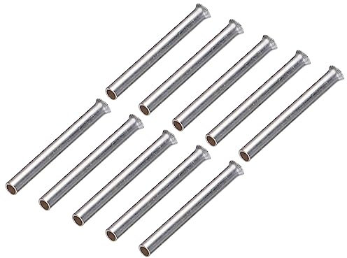 sourcing map 1000Stk Unisolierte Stoßverbinder 22AWG Draht Verbinder für Elektrische Drähte Crimpen Hülsen Klemmen