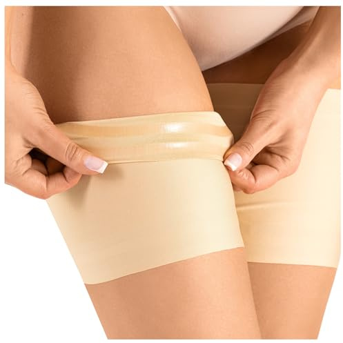 futuro fashion Bandas elásticas para el muslo para mujer, antirozaduras, protector de satén elástico para muslo, silicona antideslizante, bandas de frotar las piernas contra la fricción, colores