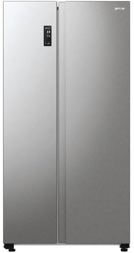 Gorenje · Side by Side · NRR9185EAXL, grigio metallizzato strutturato, 550 litri