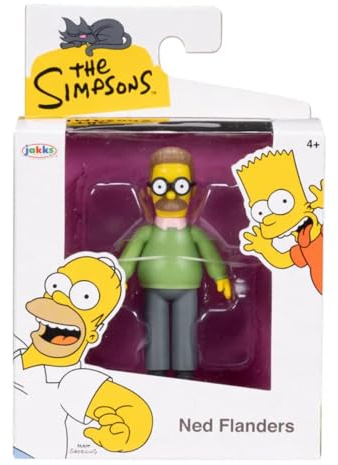The Simpsons Wave 1 Ned Flanders Mini figura de 2.5 pulgadas