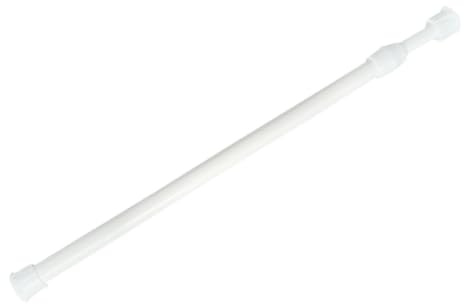 MAGICLULU Barre de Rideau à Tension Télescopique 40-70 Cm en Acier au Carbone et Abs Réglable sans Perçage pour Maison Polyvalente Suspendre Vêtements et Rideaux