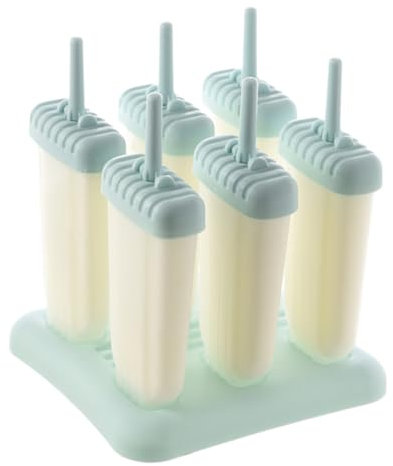 Cabilock 6piezas Moldes Para Paletas De Helado Molde Creativo De Plástico Azul Herramientas De Bricolaje Para Hacer Helados Diy Accesorios De Verano Hogar