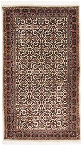 Nain Trading Indo Bidjar 91x160 Handgeknüpft Orientteppich Teppich Wolle Indien