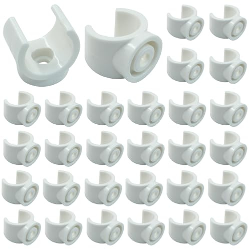 HARSKIYER 30 Pcs PEX Pipe Clamp, 3/4 Inch PVC Clips PEX Holder, Plastic PEX Mounting Bracket U Shaped Pipe Support Pipe Clamp Tools for Water Pipes, Tubing Hoses