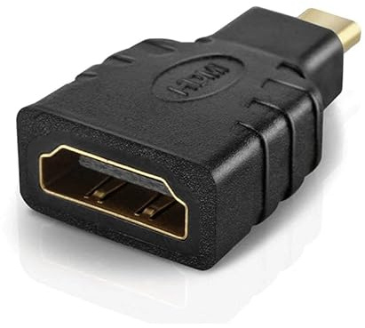 TECHZOCO Adaptador Micro HDMI, Conector Micro HDMI Tipo D Macho a hdmi Hembra, Adaptador Micro Hdmi Vídeo Universal, 1920x1200 Full HD 1080p, Compatible con Smartphone, Cámaras, Tablet, MP4, HD TV