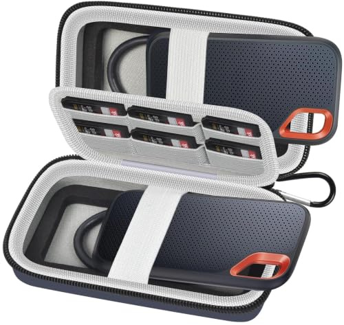 Contient 2 boîtiers de disque dur SSD compatibles avec SanDisk 1TB/2TB/250GB/500GB Extreme Portable Externe SSD-SDSSDE60-G25, également pour USB 3.2 Gen 2 (ne convient pas pour Sandisk Extreme Pro