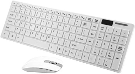 CAXUSD 2.4g Teclado Inalámbrico Ratón Portátil Diseño Ultrafino para Hogar y Oficina
