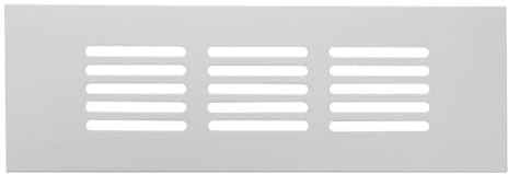 HOMSFOU Rejilla De Ventilación Para Muebles Y Zapateros 5.90X1.96 Pulgadas Malla Transpirable De Aluminio Para Mejorar Circulación De Aire En Armarios Y Cajones