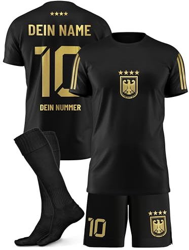 ZUMEL Deutschland Fußballtrikot personalisiert für Jungen & Mädchen – mit deinem Namen & Nummer