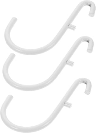 LIFKOME 3 piezas Ganchos para Panel Perforado de Inoxidable Resistentes para Organización de Cocina Taller y Hogar Accesorios Compatibles con Tablero Estándar Fijación Segura y Versátil