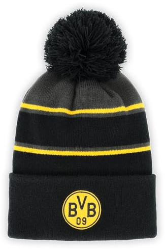 Dortmund Borussia BVB Bommelmütze schwarz