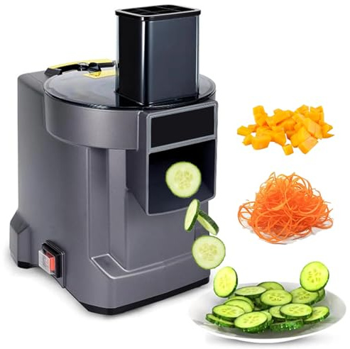 Picadora De Verduras Profesional, Cortadora Y Rebanadora Eléctrica 3 En 1, Tritura Y Rebana, Corte Fino De 2,5 Mm, Malla De 9 X 9 Mm, Procesador De Alimentos Para Cebolla, Patata, Repollo