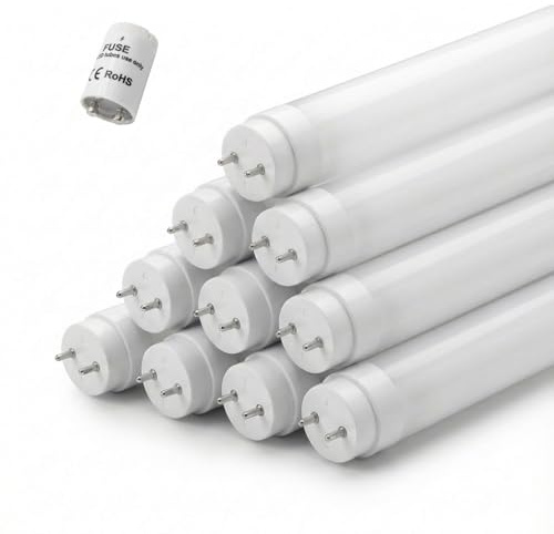 Glac Store® Tubi LED T8 G13 60/90/120/150 cm – Alta Efficienza, Luce Naturale 4000K o Fredda 6000K – Starter Incluso – 360° – Ufficio, Magazzino, Garage (10, 150 cm Luce Fredda 6000K)