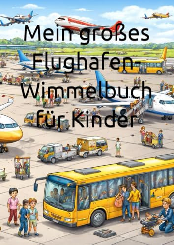 Mein großes Flughafen-Wimmelbuch für Kinder: Flugzeuge entdecken, Terminals erkunden & spannende Abenteuer am Airport erleben