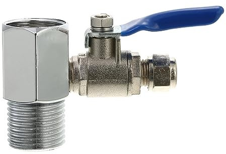 2 stücke Kugelhahn 1/2'' Bis 1/4'' Ventil T-anschluss Quick Connect Speisewasser Adapter Garten Wasserhahn Sanitär Hardware Hochdruck Beständigkeit