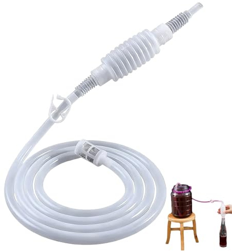 Home Brew Beer Siphon Filter Set, Home Brew Equipment, Brewing Equipment, for Home DIY Homebrew Mead Cider Fruit Juice Bottling Container(Transparent 160cm)