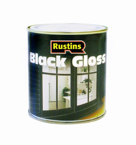 Rustins BLAG500 500ml Gloss Paint - Black