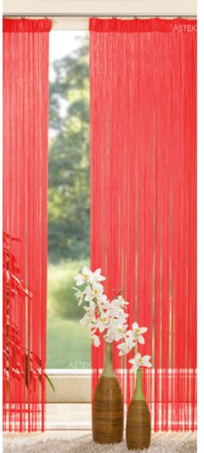 Gardinenbox Tenda a Fili, con Passante, 20303-20303, Rot, HxB 250x145 cm