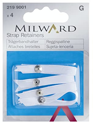 Milward Trägerbandhalter,weiß, 2199001, Farbe:weiß, Hartkurzwaren