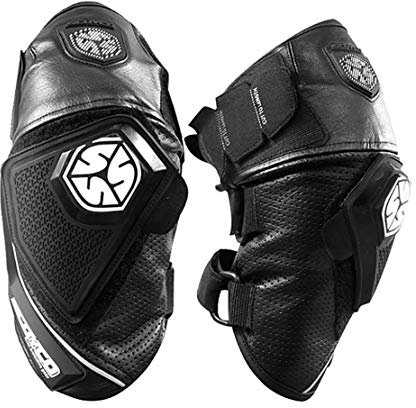 Cuero Rodilleras de Moto Rodillera Montando Anti-Caída Equipo de Protección para Motocross Esquí Carreras, 1 Par