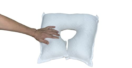 Gar Medical Hästsko anti-fjällkudde, specifikt okulär postoperativ behandling, astmatism, grå starr. Ergonomisk ortopedisk kudde, Aloe Vera tygöverdrag