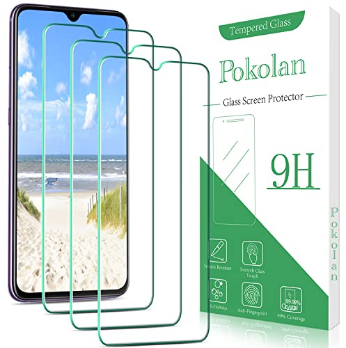Pokolan 3 Unidades Protector Pantalla para Xiaomi Redmi 9 | Cristal Templado, Dureza 9H, 0.33 mm Ultra Transparente, Sin Burbujas, Antihuellas, Ultra Resistente