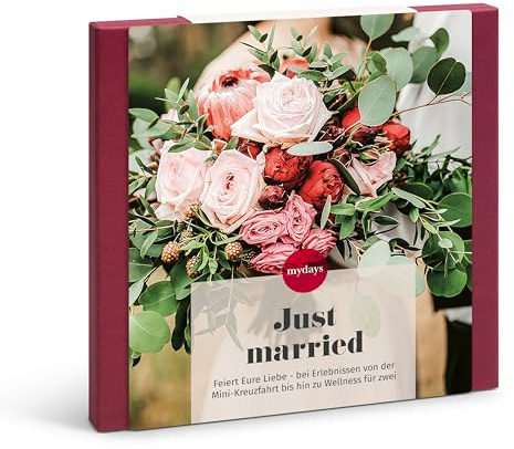 mydays Geschenkbox Just Married - Hochzeitsgeschenk für 2 Personen | Feiert die Liebe mit romantischen Erlebnissen zu zweit