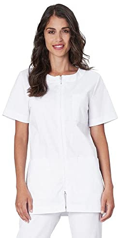 Siggi Group Unisex Professionell Jacke, Weiss/opulenter Garten, XS