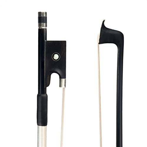 Bogen für Violine 4/4 Violine Fiddle Bow Carbon Fiber Bow Round Stick Natürliches Rosshaar Ebenholz Frosch Langlebig