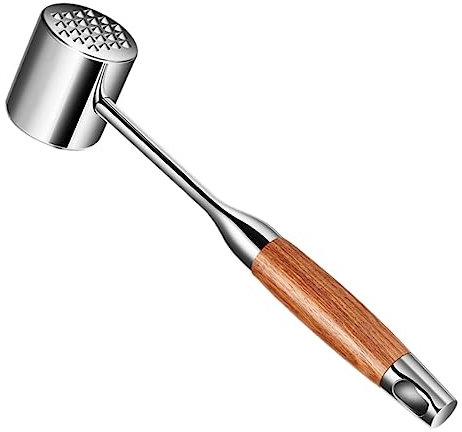 IMIKEYA 1Stk Fleischlockerungshammer Rinderhammer zartes Steak Küchenhammer Steakhammer Werkzeug Rostfreier Fleischklopfer Fleischhammer Rosenholz Hammer aus Edelstahl Griff aus Palisander