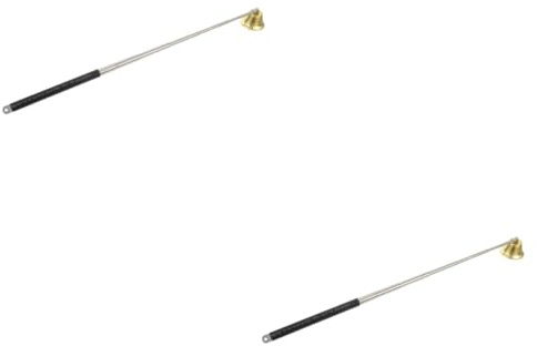 TOPBATHY 2stücke Teleskop-kerzenlöscher Aus Glockenförmiger Dochtlöscher Für Haushalt Und Feierlichkeiten Effizientes Auslöschen Von Kerzenflammen Ohne Wachsverschmutzung
