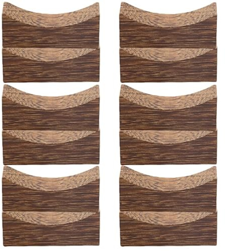 Cabilock 36 Piezas Soporte para Palillos de Madera Descanso Cuchara Tenedor Resto de Palillos Estilo japones Estante para Cubiertos Cuchara de Madera Resto de Cuchara wengué