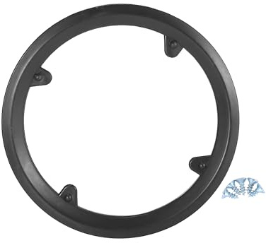 A ABSOPRO Fahrrad Kurbelgarnitur Kettenradabdeckung 42 Zähne 9,7-10,7 cm Schwarz