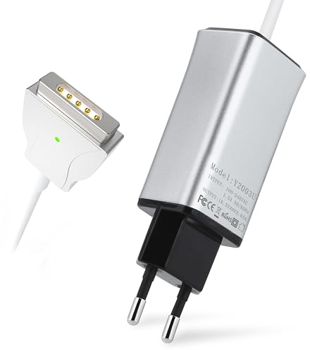 AICARGER 60W Mac Book Pro Ladegerät, Ersatz für Mac Book Pro 13 Zoll 2012-2016 Retina Display Ac 60W 2 T Stecker Netzteil, Laptop Ladegerät kompatibel mit Mac Book Pro/Mac Book Air