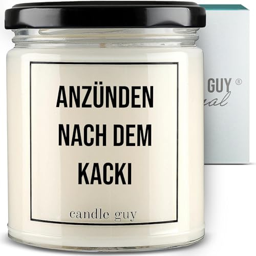 candle guy Duftkerze im Glas [Brennzeit 70h] - Duft-Kerze handgemacht mit Spruch | Freches Geschenk für Frauen, Freundin, Geburtstag | 100% Sojawachs, schöne natürliche Düfte mit ätherischem Öl